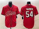 Men's San Francisco 49ers #54 Fred Warner New Red Cool Base Baseball Limited Jersey,baseball caps,new era cap wholesale,wholesale hats